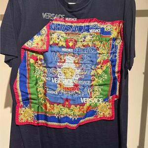 Versace Multicolor Embroidered Fabric